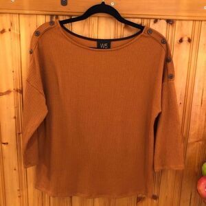 Anthropologie W5 Mustard Top Size M